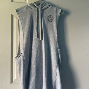 Legacy drop arm tank, light grey, Gymshark, Size large